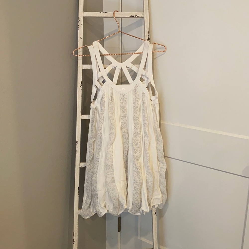White floral dress